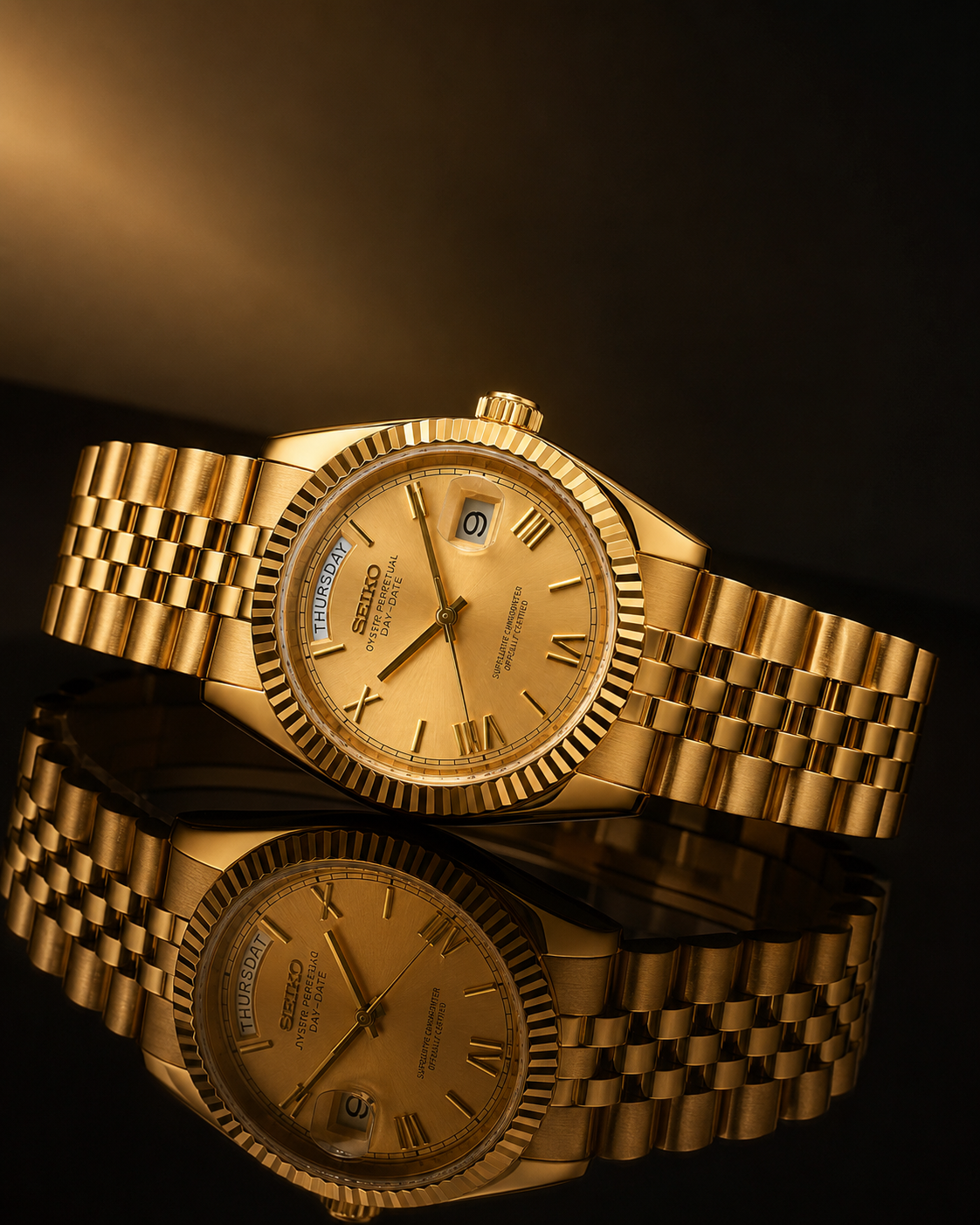 Mod Day-Date – Full Gold Champagne Dial