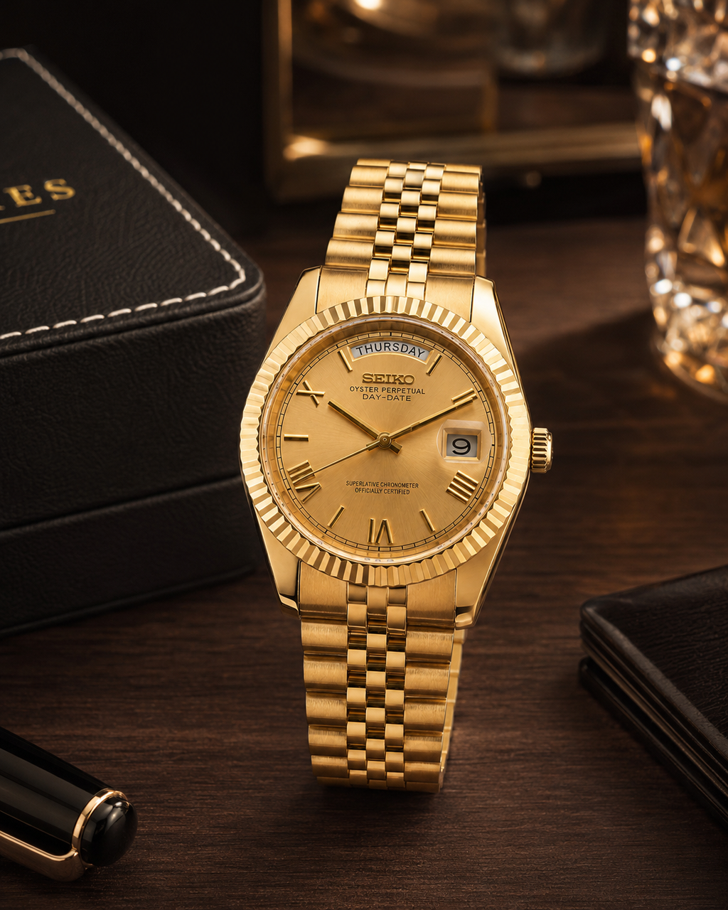 Mod Day-Date – Full Gold Champagne Dial