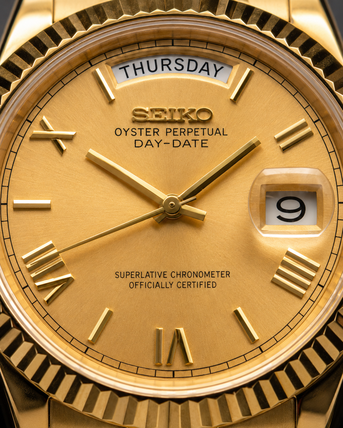 Mod Day-Date – Full Gold Champagne Dial