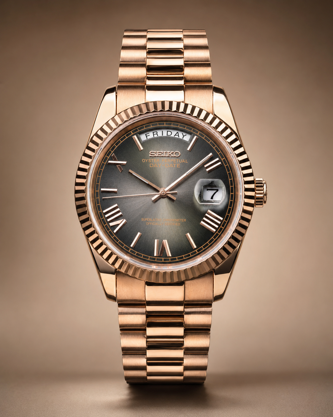 Day-Date Rose gold Black Ombre Dial