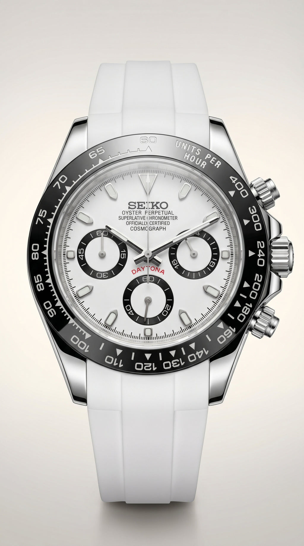 Panda Daytona White Strap Mod – VK63 Chronograph