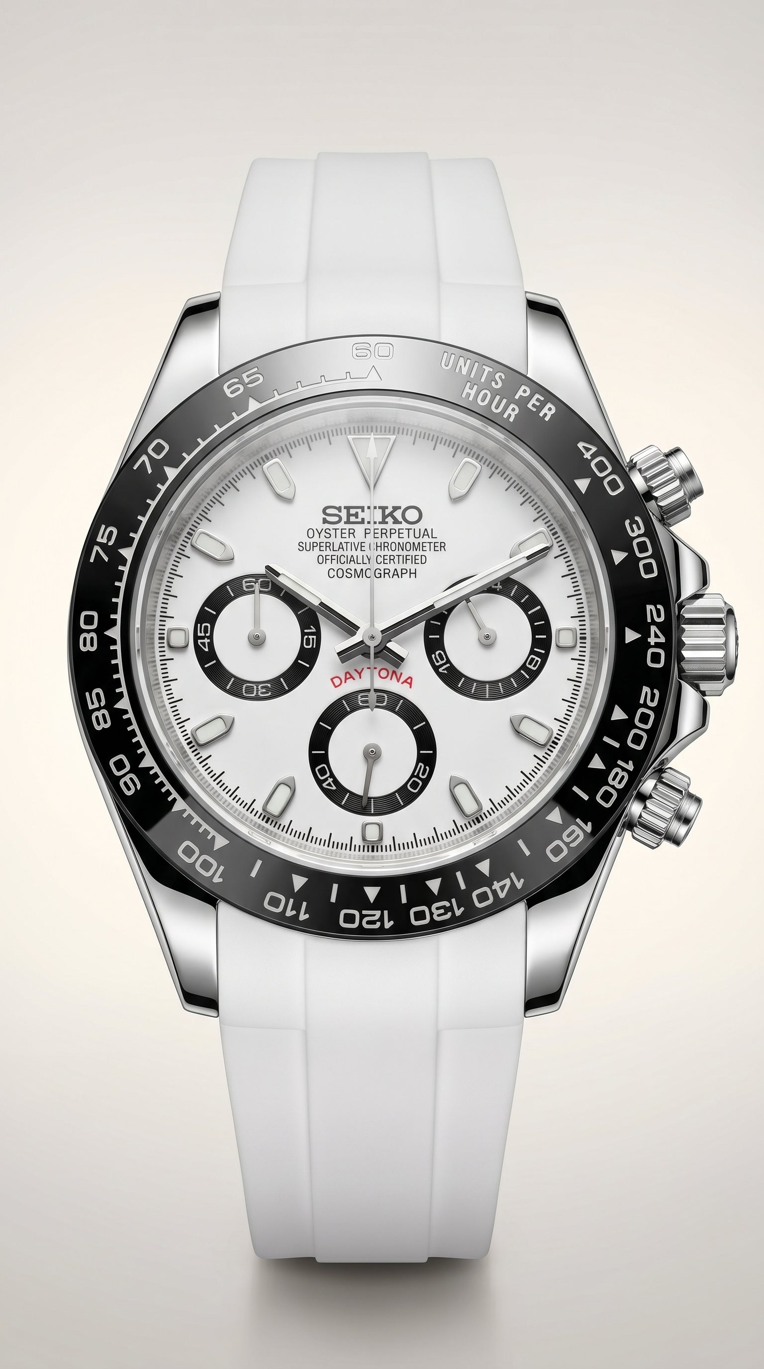 Panda Daytona White Strap Mod – VK63 Chronograph