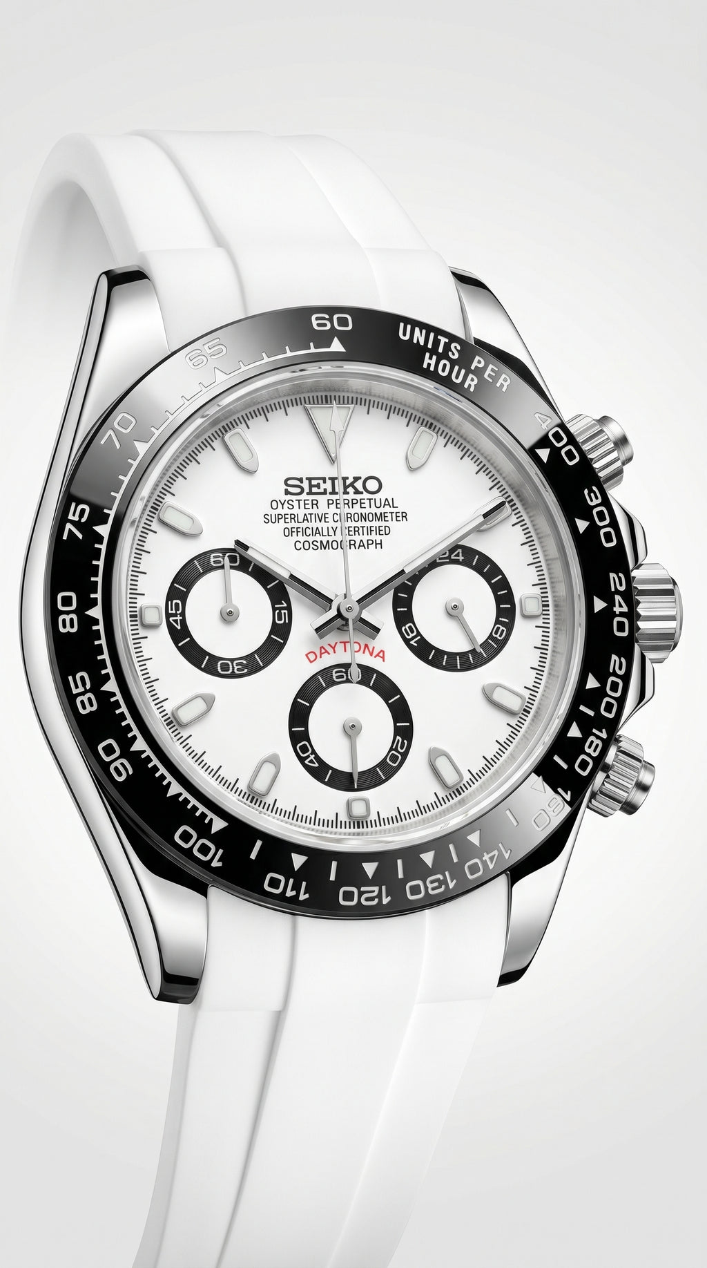 Panda Daytona White Strap Mod – VK63 Chronograph