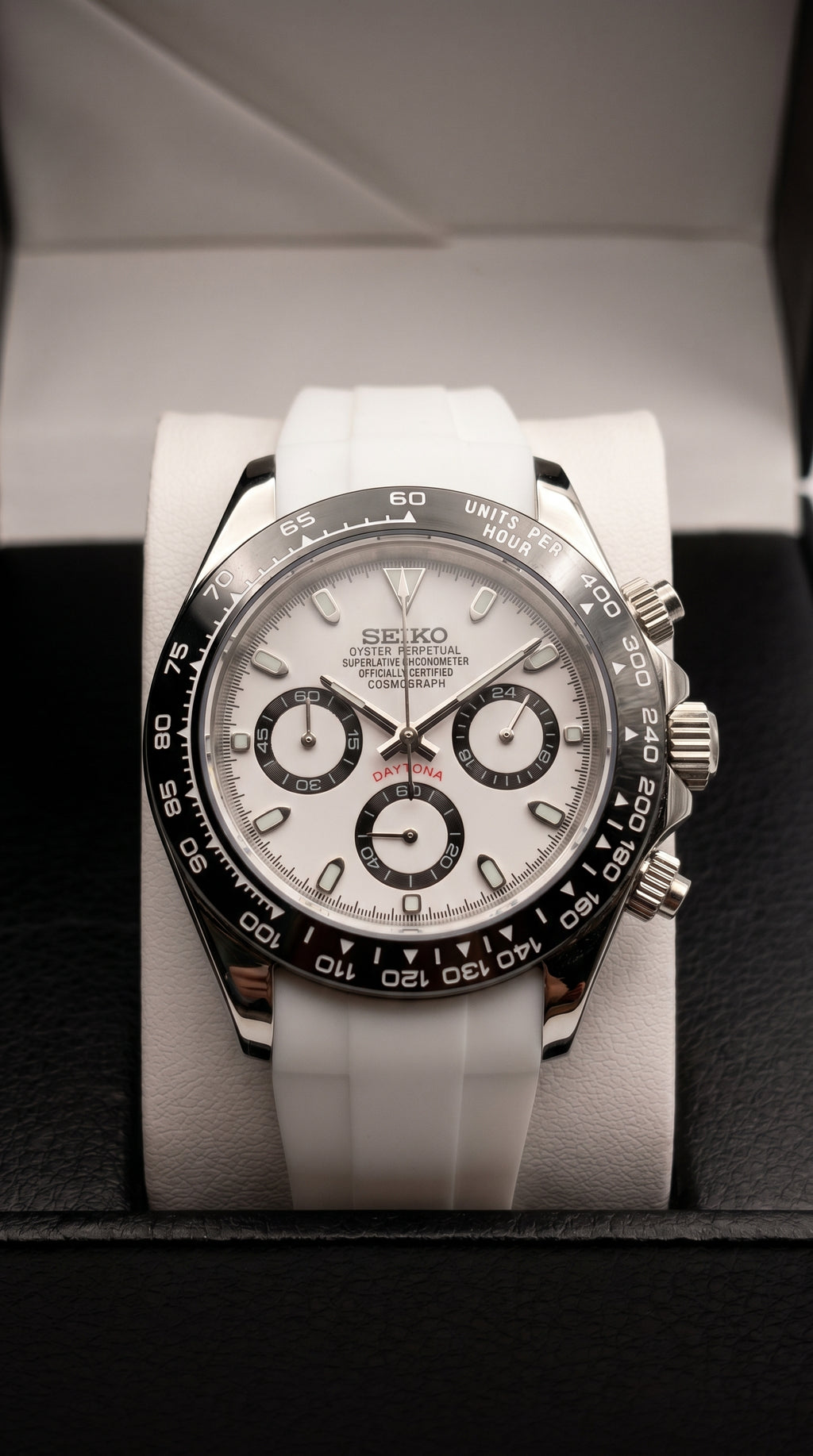Panda Daytona White Strap Mod – VK63 Chronograph