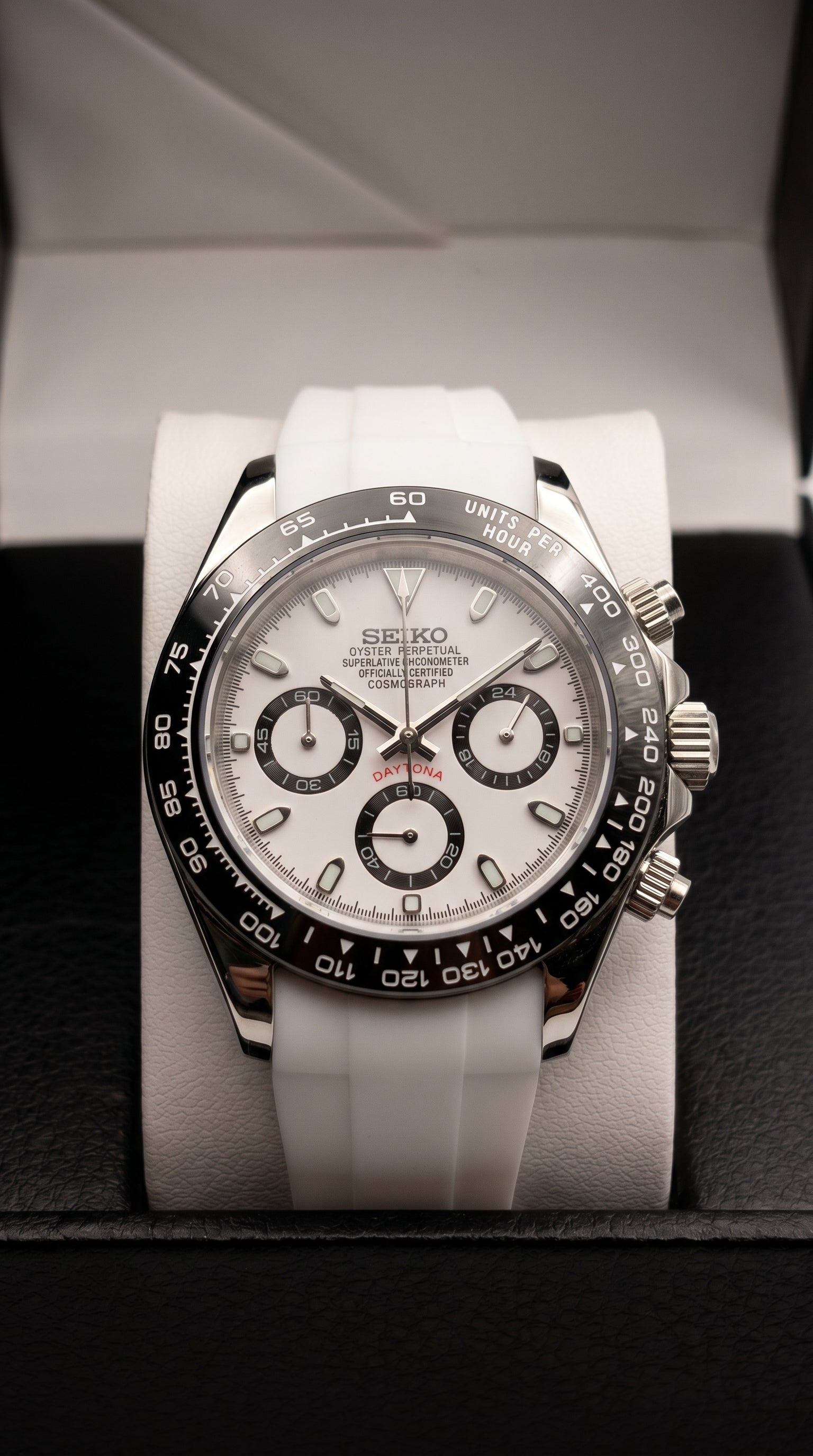 Panda Daytona White Strap Mod – VK63 Chronograph