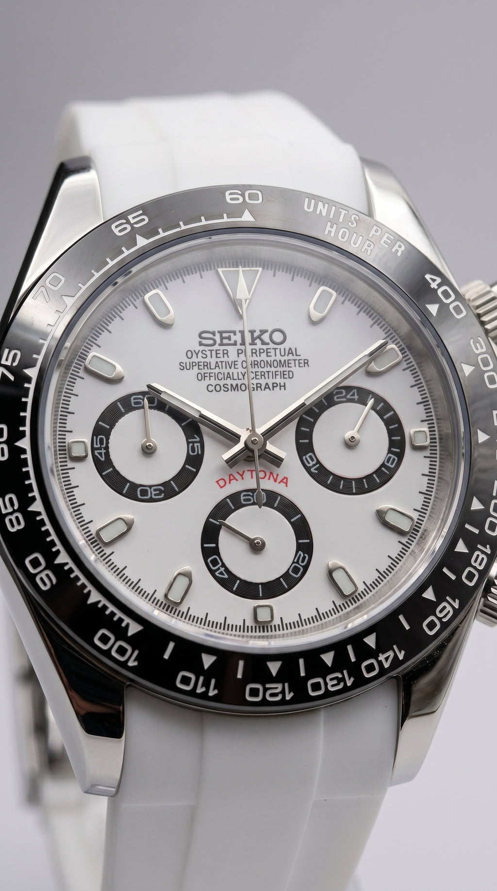 Panda Daytona White Strap Mod – VK63 Chronograph