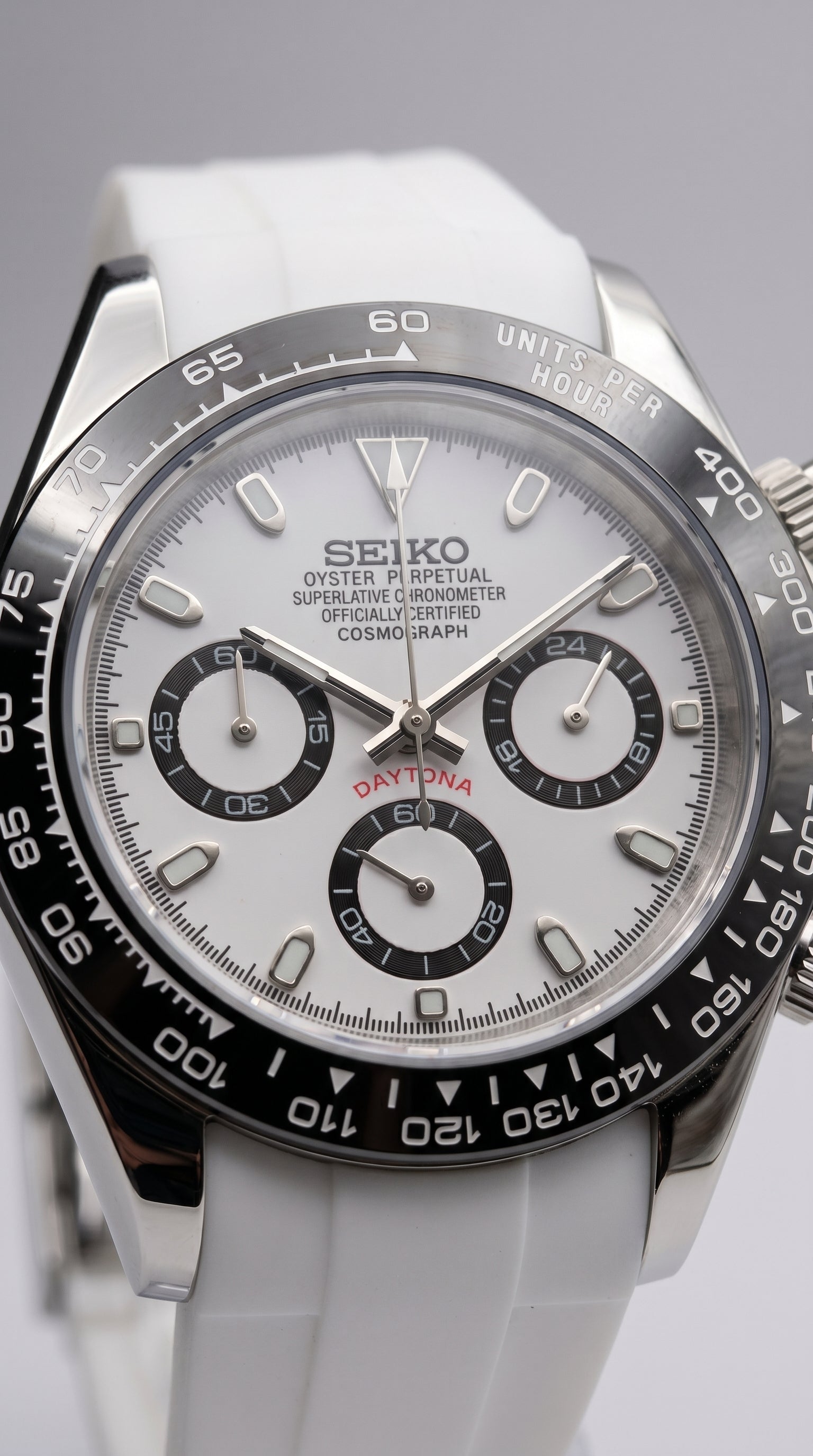 Panda Daytona White Strap Mod – VK63 Chronograph