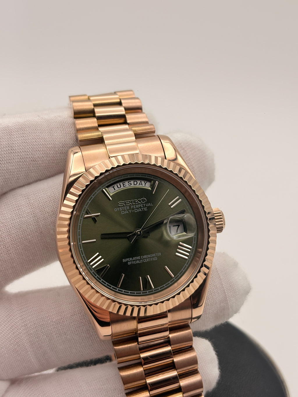 Day-date Rose Gold Olive Dial