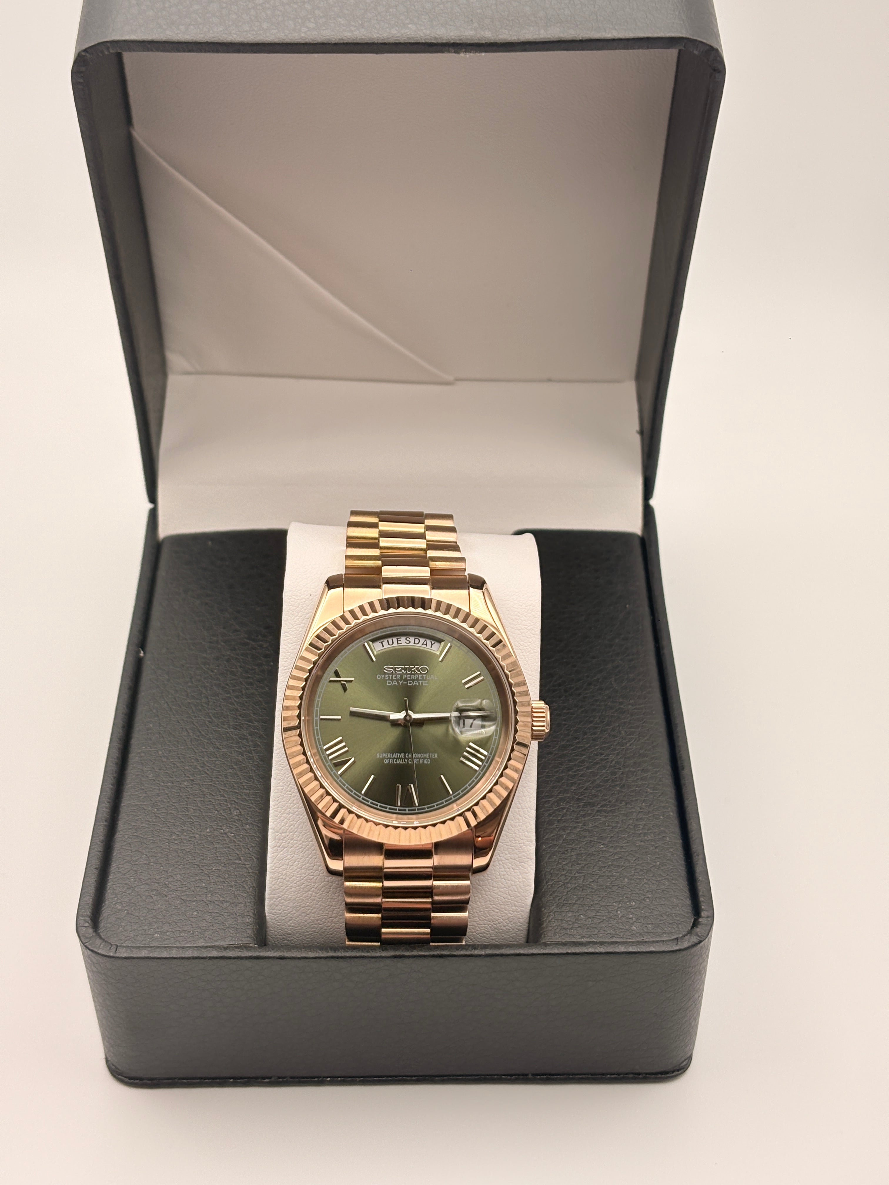 Day-date Rose Gold Olive Dial
