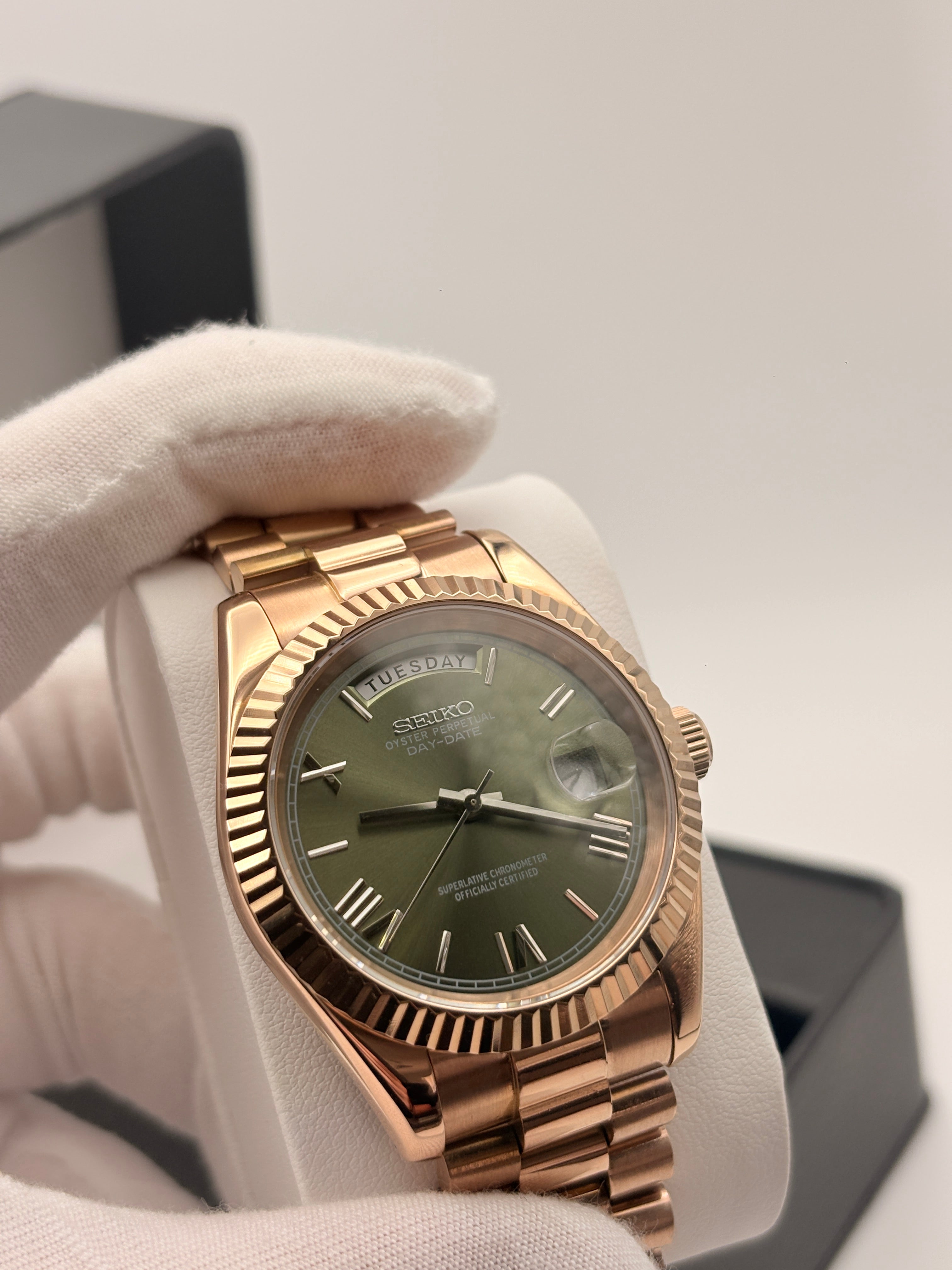 Day-date Rose Gold Olive Dial