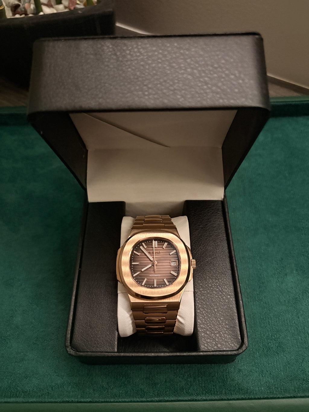 Rose Gold Nautilus Automatic