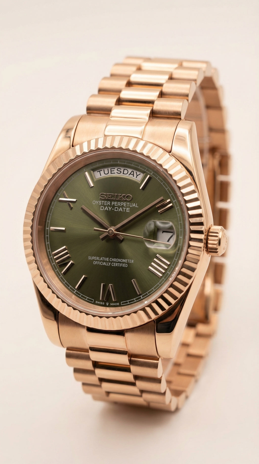 Day-date Rose Gold Olive Dial