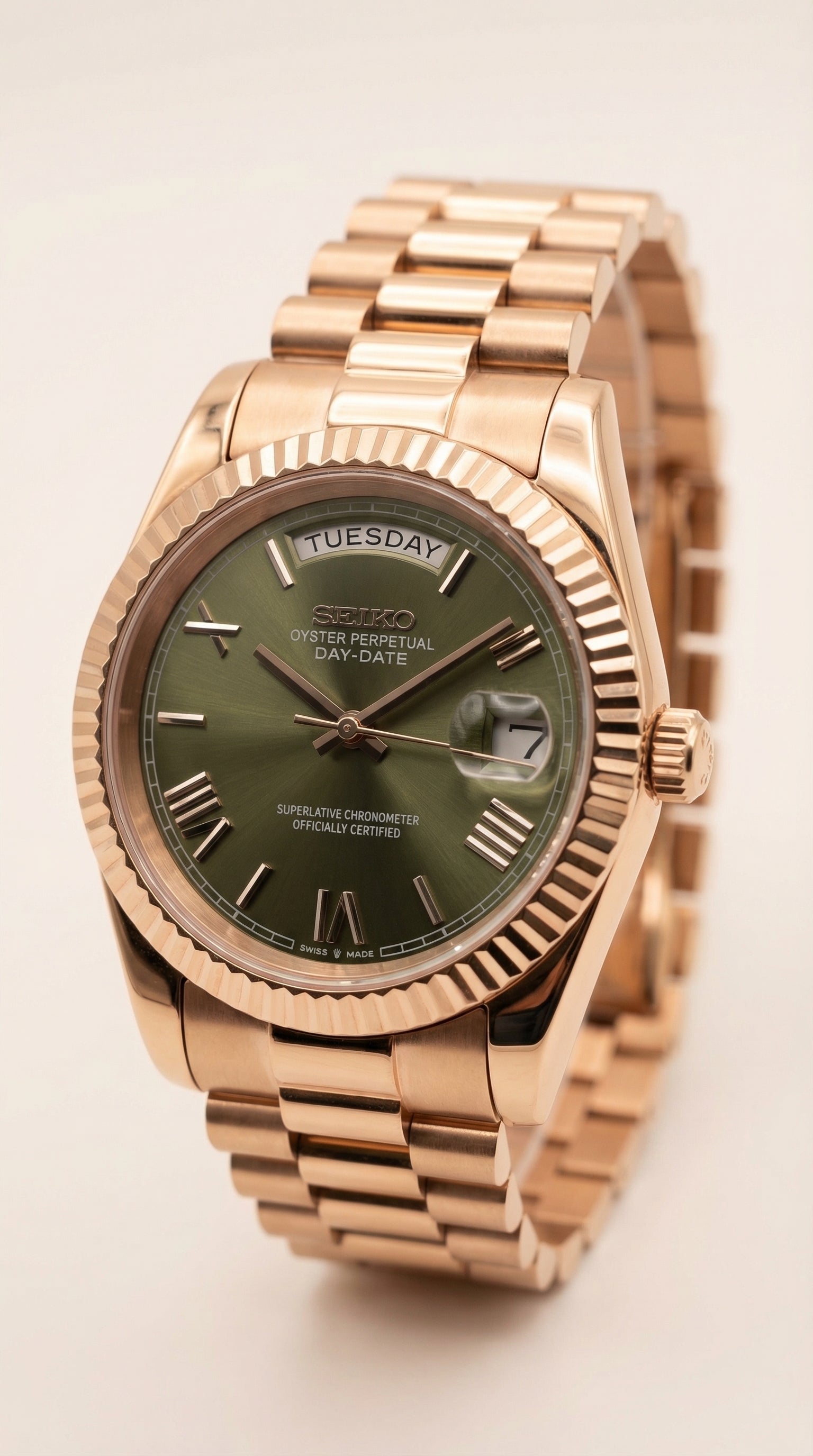 Day-date Rose Gold Olive Dial
