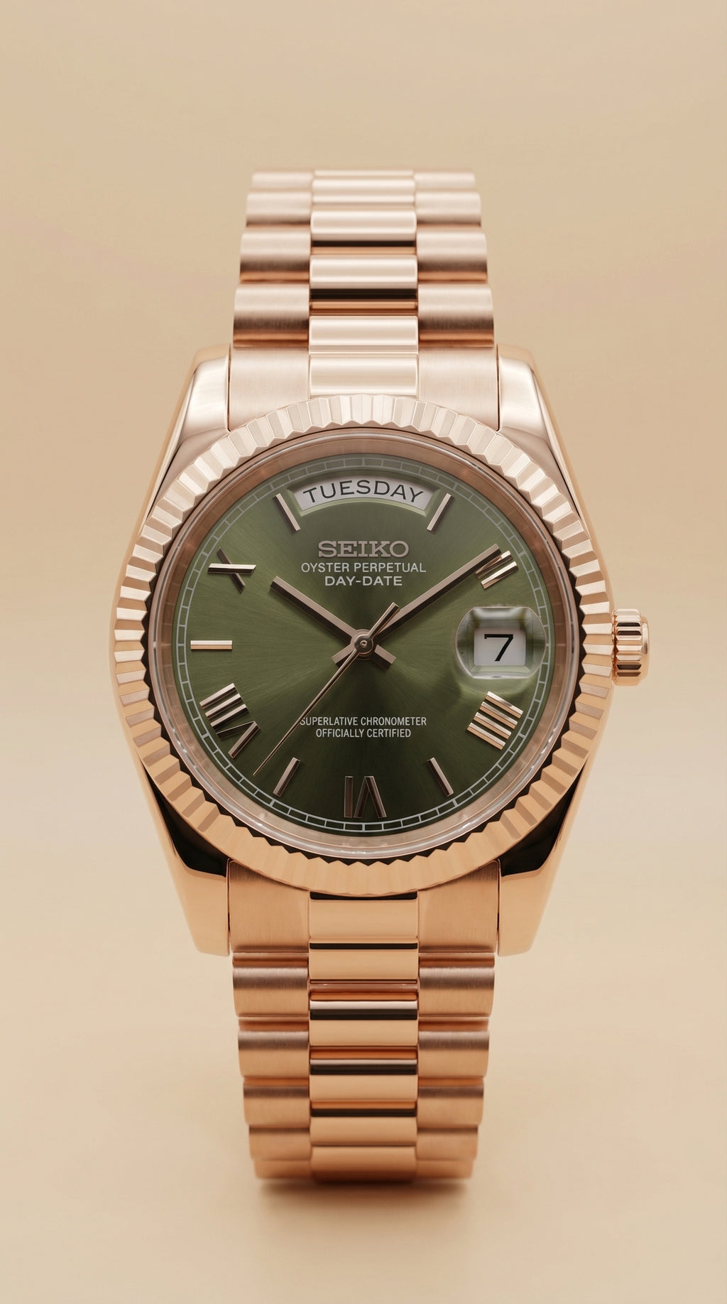 Day-date Rose Gold Olive Dial