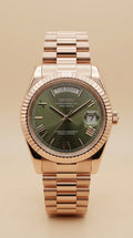 Day-date Rose Gold Olive Dial
