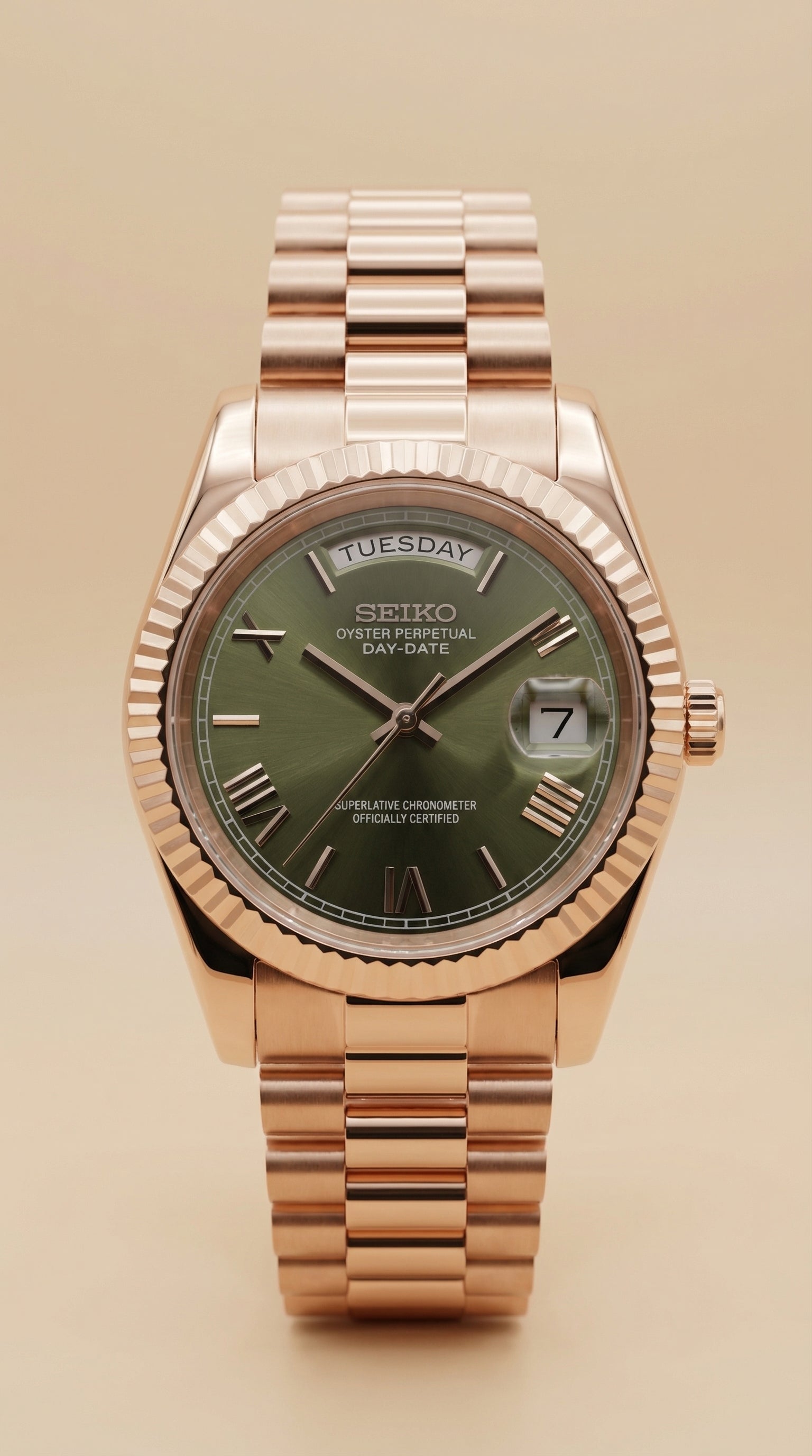 Day-date Rose Gold Olive Dial
