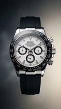 Panda Daytona Chronograph Black Rubber Strap