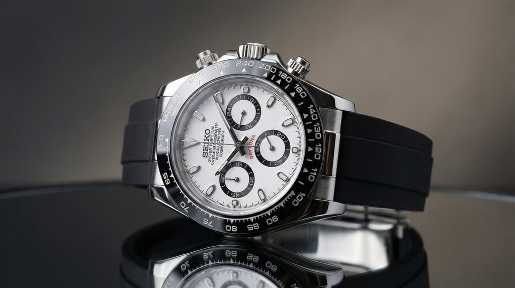 Panda Daytona Chronograph Black Rubber Strap