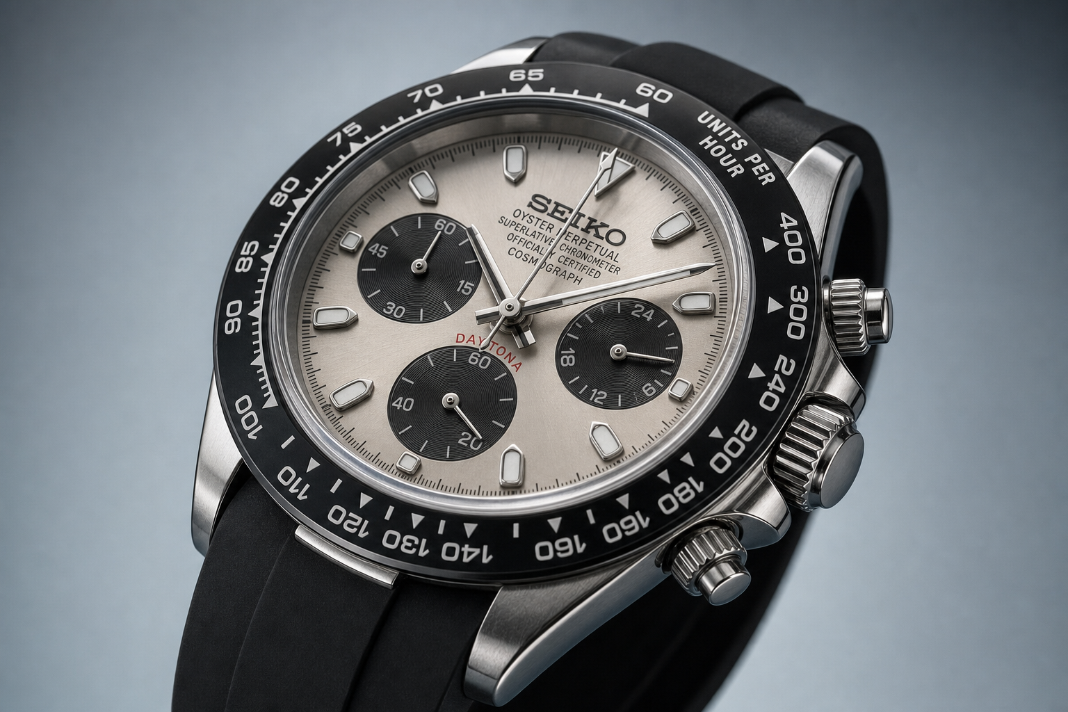 Silver Reverse Panda Chronograph