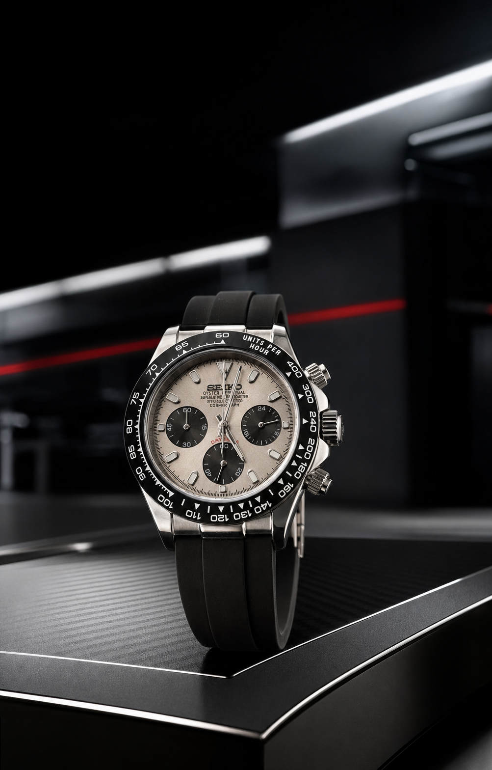 Silver Reverse Panda Chronograph