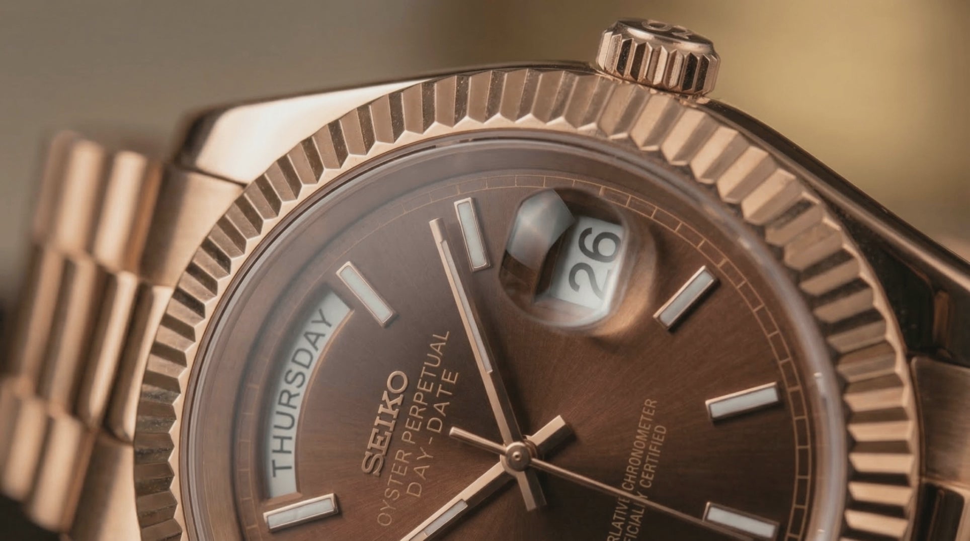 Day-date Rose Gold Chocolate Dial
