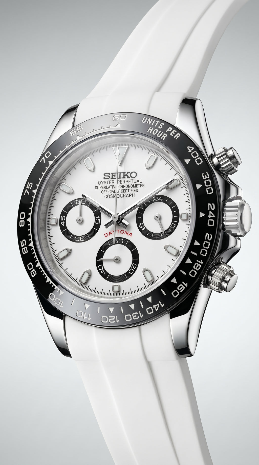 Panda Daytona White Strap Mod – VK63 Chronograph