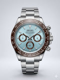 Daytona Mod Ice blue Dial Chocolate Bezel